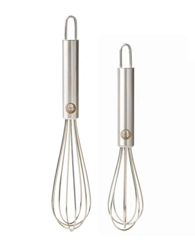 Babish 2pc Stainless Steel Tiny Whisk Set In Gray