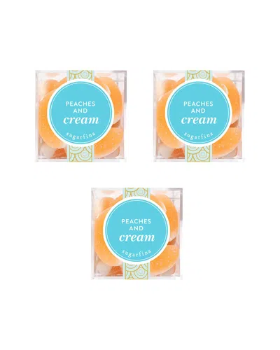 Sugarfina Peach Bellini Small Cubes- 3pc Kit In N/a