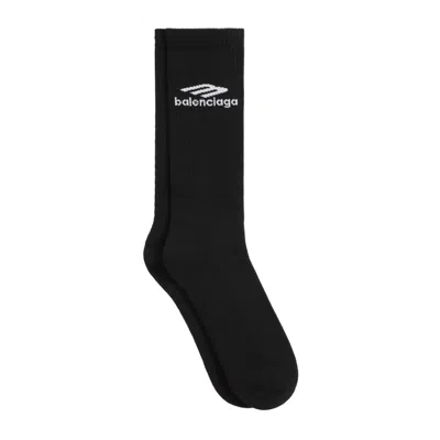 Balenciaga Black Polyester Socks
