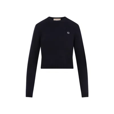 Gucci Wool Cashmere Sweater In Black