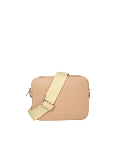 Coccinelle Small Tebe Crossbody Bag In Beige