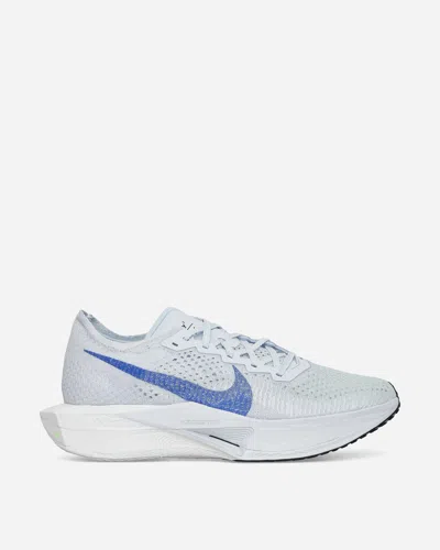 Nike Zoomx Vaporfly Next% 3 Sneakers Football Grey / Racer Blue In Football Grey/racer Blue/green Strike