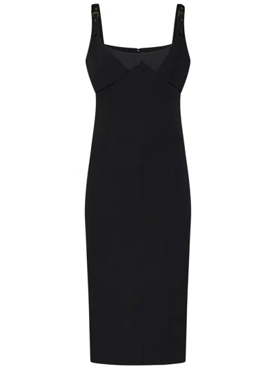 Versace Jeans Couture Midi Dress In Black