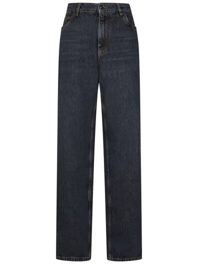 Etro Grey Baggy Jeans