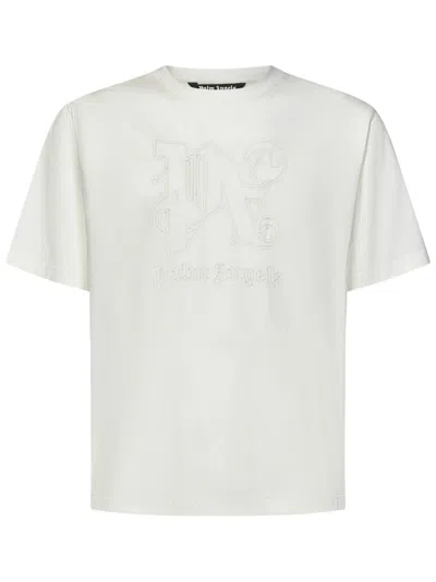 Palm Angels Cotton T-shirt In White