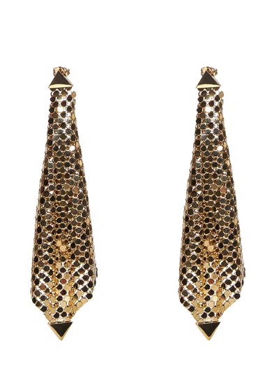 Paco Rabanne Chain Earrings In Golden
