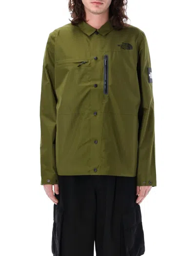 The North Face Amos Tech Shirt Jacket In Olive