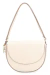 Stella Mccartney Frayme Chain-link Shoulder Bag In Pure White