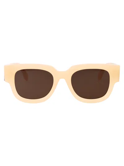 Palm Angels Monterey Square-frame Sunglasses In Neutrals