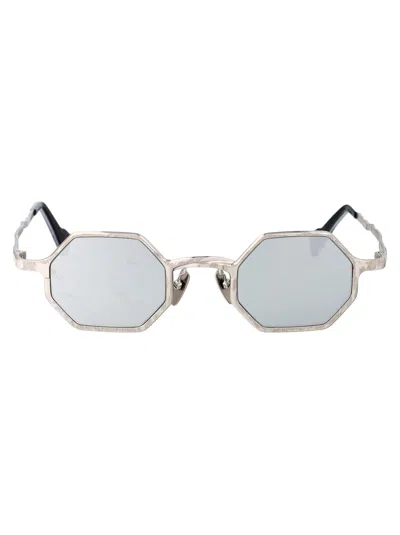 Kuboraum Z19 Geometric-frame Sunglasses In Si Silver