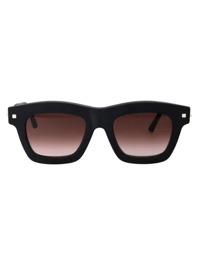 Kuboraum J2 Rectangle-frame Sunglasses In Bm Plum