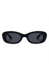 Aire Calisto Oval Sunglasses In Black