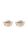 Eliou Lara Pearl And Shell Earrings In Gold