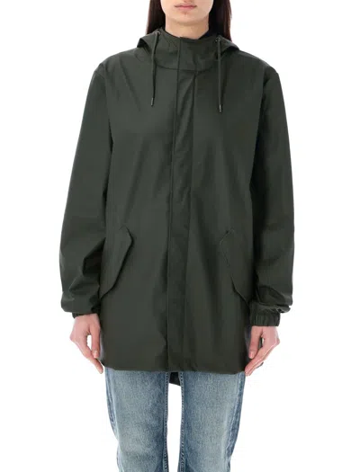 Rains Fishtail Jacket In Green