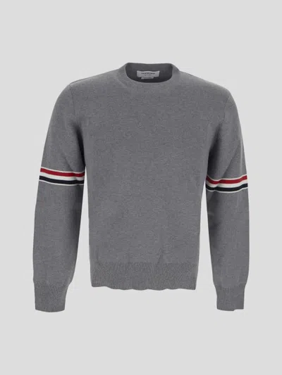 Thom Browne Sweaters In Lightgrey