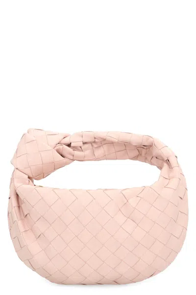 Bottega Veneta Mini Jodie Leather Bag In Pink