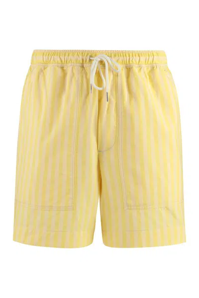 Maison Kitsuné Maison Kitsune' Shorts In Yellow