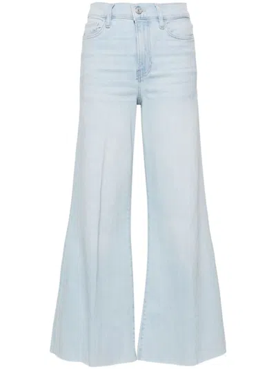 Frame Le Palazzo Mid-rise Wide-leg Jeans In Blue