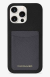 Maison De Sabre Card Phone Case (iphone 12 Pro) In Graphite Caviar