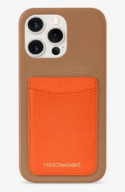 Maison De Sabre Card Phone Case Iphone 12 Pro Max In Manhattan Sandstone