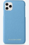 Maison De Sabre Leather Phone Case (iphone 11 Pro Max) In Sky Blue