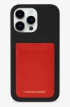 Maison De Sabre Card Phone Case Iphone 15 Pro Max In Pomegranate Caviar