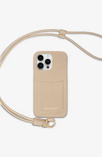 Maison De Sabre Sling Phone Case Iphone 15 Pro Max In Saharan Beige