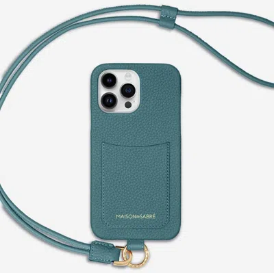 Maison De Sabre Sling Phone Case Iphone 15 Pro Max In Bondi Blue
