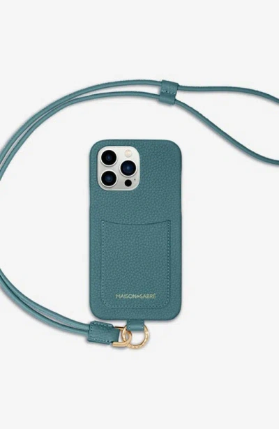 Maison De Sabre Sling Case Iphone 13 Pro In Bondi Blue