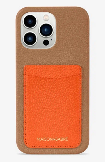 Maison De Sabre Card Phone Case Iphone 13 Pro In Manhattan Sandstone
