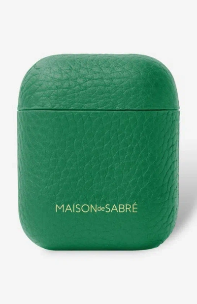 Maison De Sabre Airpods Case In Emerald Green