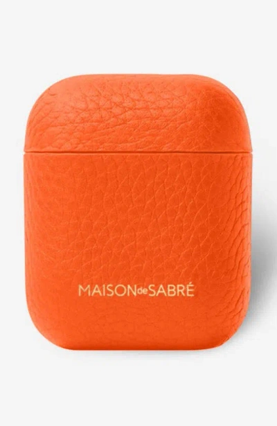 Maison De Sabre Airpods Case In Manhattan Orange