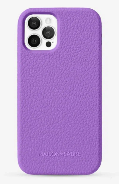 Maison De Sabre Jelligrain Silicone Phone Case (iphone 12 Pro Max) In Viola Purple