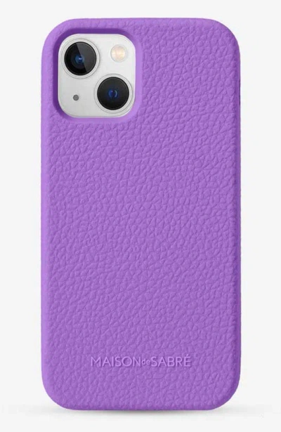Maison De Sabre Jelligrain Silicone Phone Case (iphone 13 Mini) In Viola Purple
