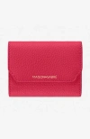 Maison De Sabre Maison De Sabré Leather Trifold Wallet In Fuchsia Lavender