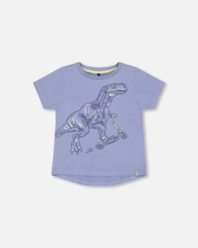 Deux Par Deux Kids' Little Boy's Organic Cotton T-shirt With Print Blue