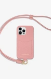 Maison De Sabre Sling Phone Case Iphone 14 Pro Max In Pink Lily