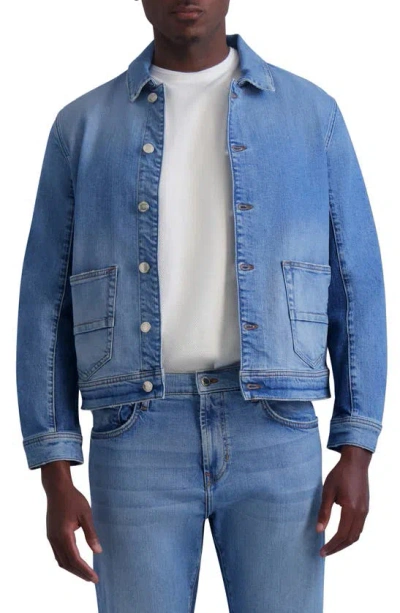 Karl Lagerfeld Workwear Denim Jacket In Indigo