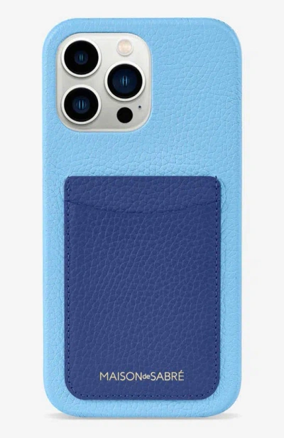 Maison De Sabre Card Phone Case Iphone 13 Pro Max In Lapis Sky