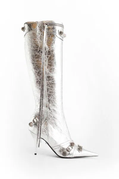 Balenciaga Boots In Silver