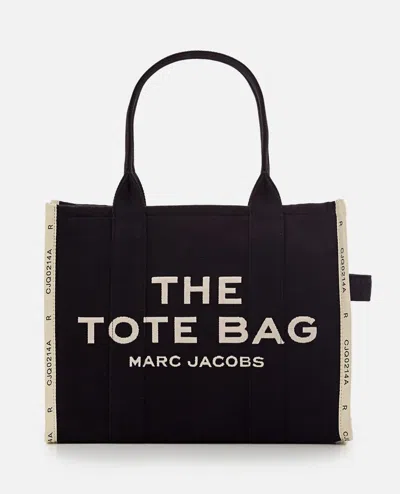 Marc Jacobs The Jacquard Large Tote Bag In Black
