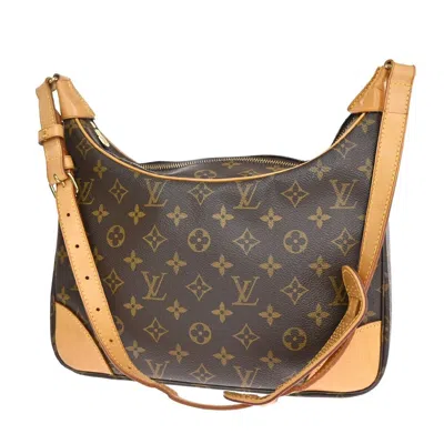 Pre-owned Louis Vuitton Boulogne Brown Canvas Shoulder Bag ()