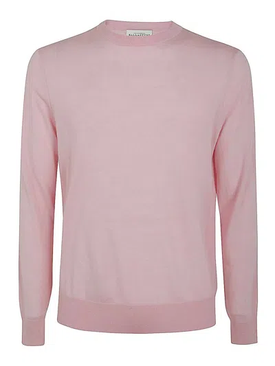 Ballantyne Round Neck Pullover Clothing In Pink