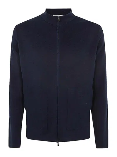 Filippo De Laurentiis Full Zipped Bomber Jacket Clothing In Blue