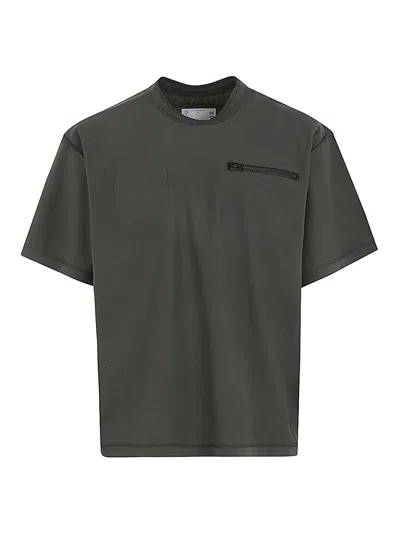 Sacai Cotton Jersey T-shirt Clothing In Grey