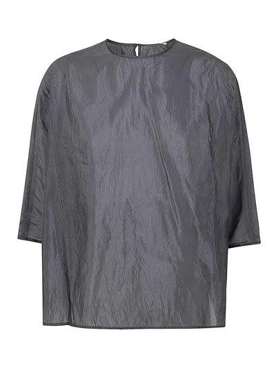 Apuntob Crew Neck Oversize Shirt In Grey