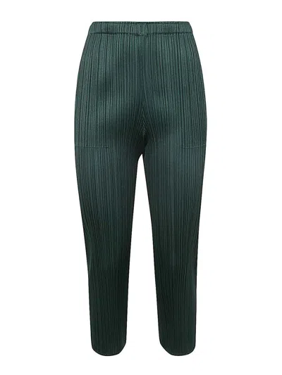 Issey Miyake Pleats Please  Monthly Colors March Pants Clothing In Green