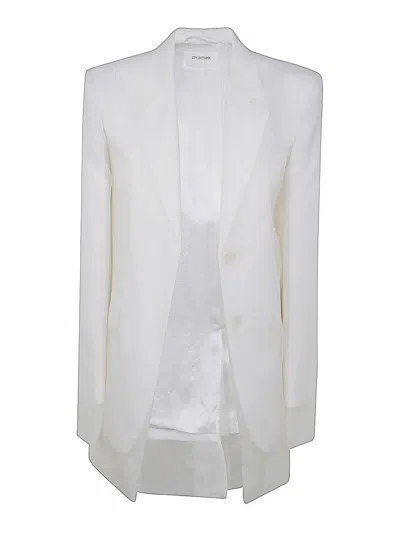 Sportmax Acacia1234 Oversized Blazer Clothing In White
