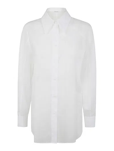 Alberta Ferretti Classic Organdy Shirt Clothing In White