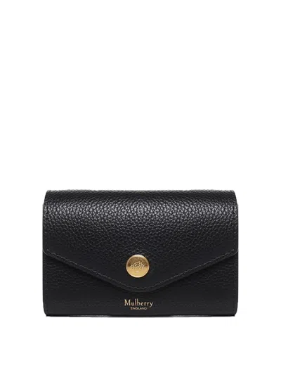 Mulberry Leather Multi-card Wallet In Black